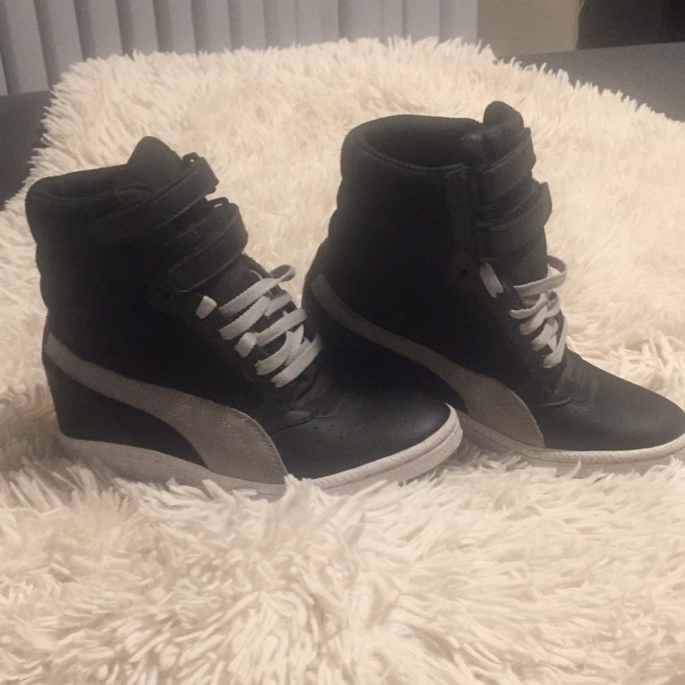 Puma Sky High High Wedge Shoes 7